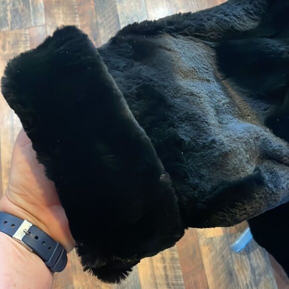 Rabbit fur coat vintage L (4350) - Picture 3 of 6